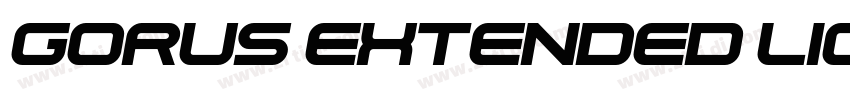 Gorus Extended Light字体转换 Gorus Extended Light字体转换